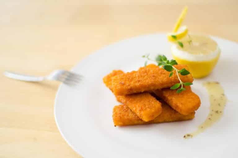 fish sticks on a plate